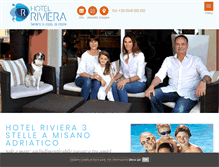 Tablet Screenshot of hotelrivieramisano.it